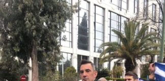 O Δημήτρης Τούτουζας στο συλλαλητήριο για την Μακεδονία