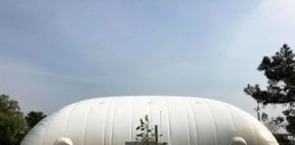 Λυόμενο στέγαστρο τα γήπεδα μπάσκετ του Αθλητικού Κέντρου Χολαργού