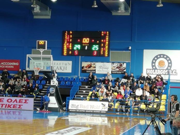 Με 29 -25 τελείωσε το πρώτο 10 λεπτό του Χολαργού απέναντί στo Περιστέρι