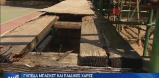 ANT1 Χολαργός : Ένα από τα επικίνδυνα γήπεδα μπάσκετ ANT1 Χολαργός : Ένα από τα επικίνδυνα γήπεδα μπάσκετ