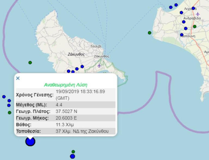 Σεισμός τώρα κοντά στην Ζάκυνθο-boreiageitonia1909 Σεισμός τώρα κοντά στην Ζάκυνθο!