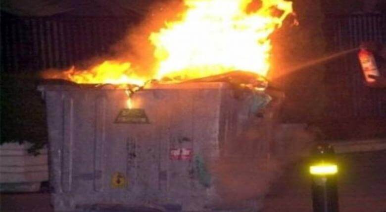 Χολαργός Φωτιά σε κάδο σκουπιδιών τα ξημερώματα στην Αριστοτέλους