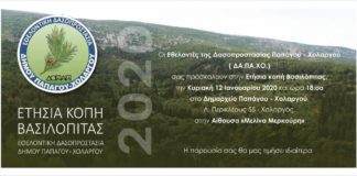 ΔΑΠΑΧΟ: Κοπή βασιλόπιτας την Κυριακή 12 Ιανουαρίου