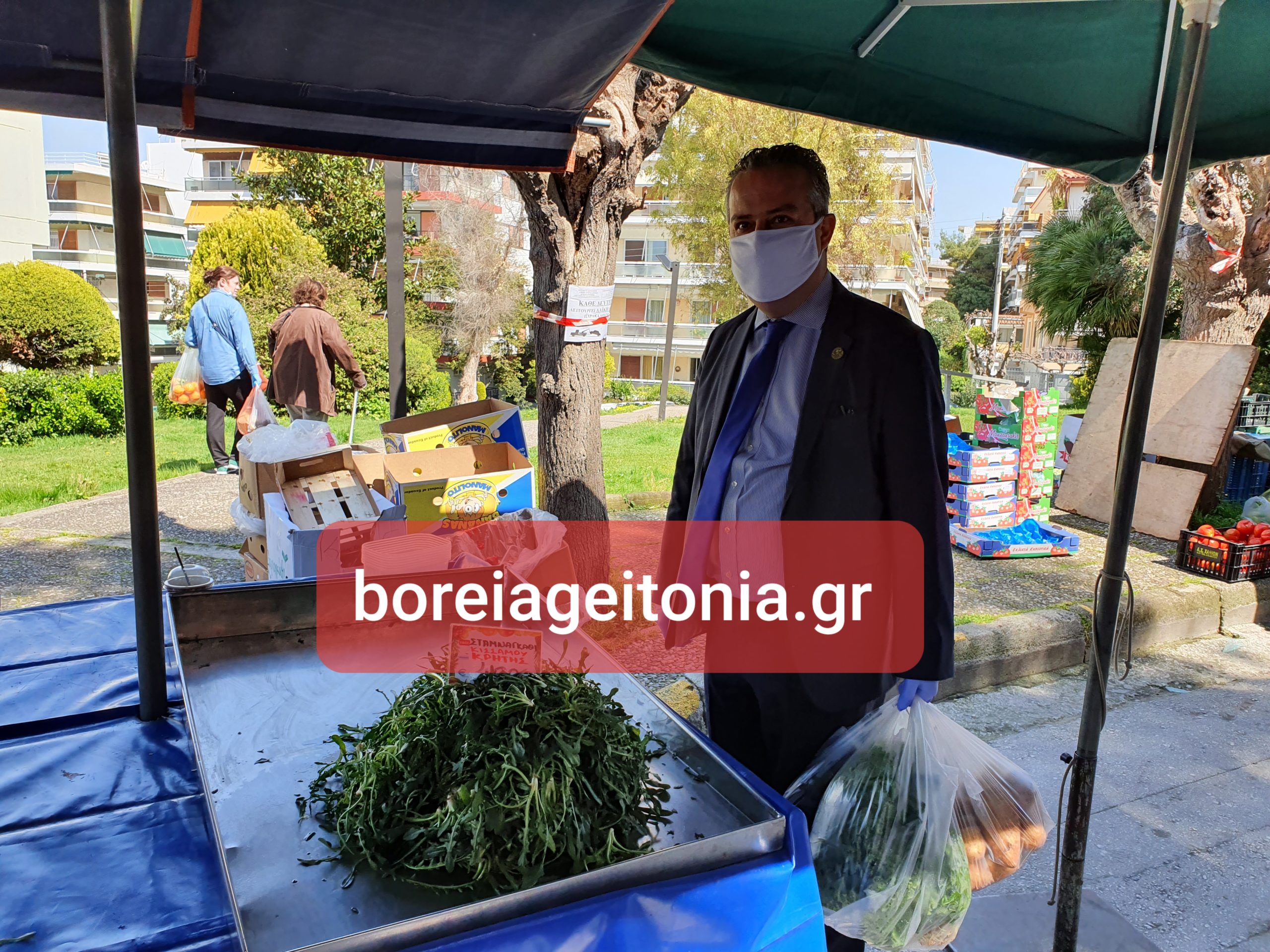 Ηλίας Αποστολόπουλος: Δείτε τις δηλώσεις του στην λαϊκή αγορά του Χολαργού