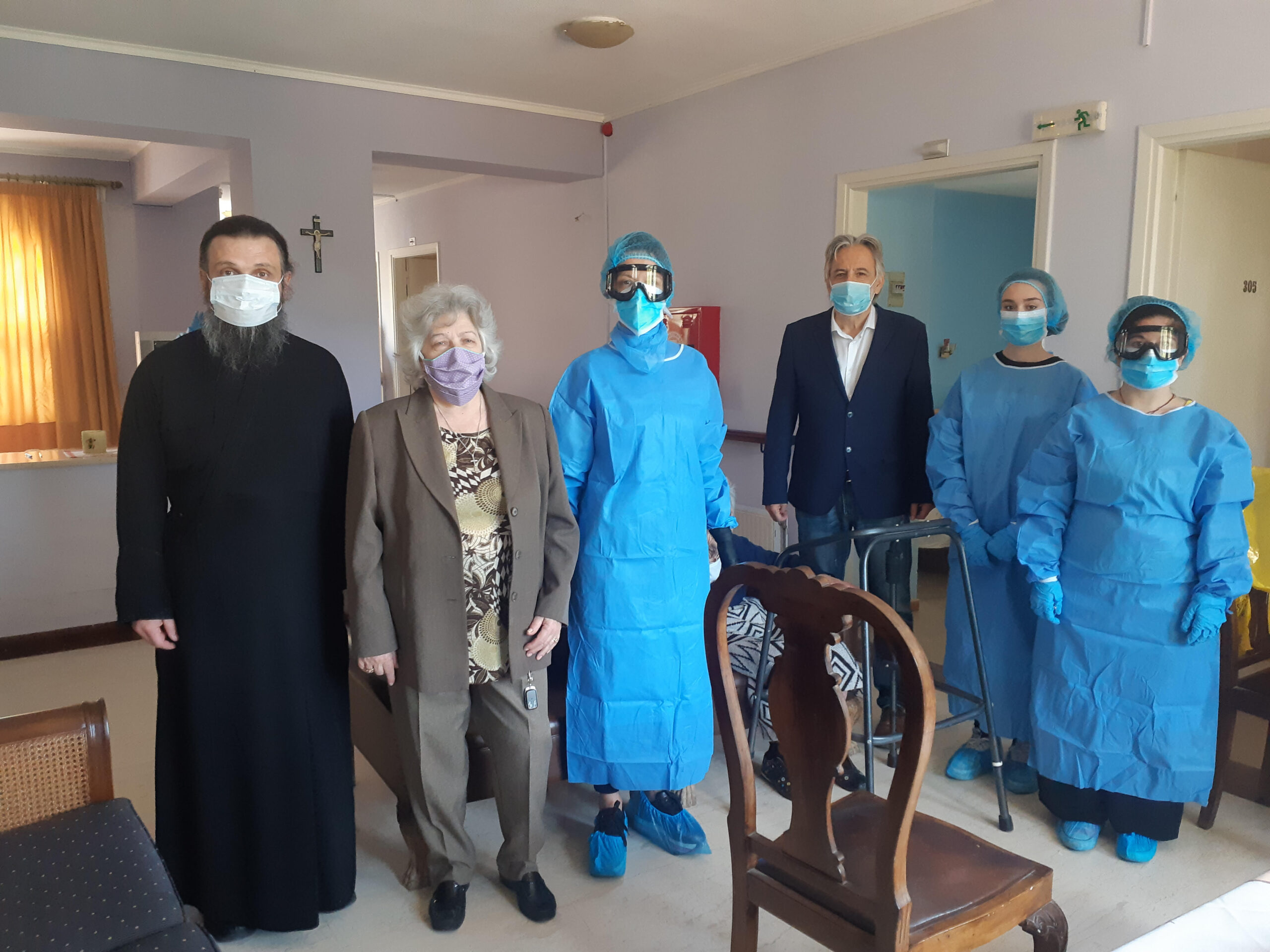 Βασίλης Γιαννακόπουλος: Διαγνωστικά τεστ στη στέγη Γερόντων Αγίας Παρασκευής