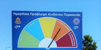 Δασικές Πυρκαγιές: Ειδική Πινακίδα Ενημέρωσης Επικινδυνότητας