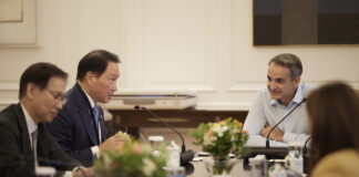 Κυριάκου Μητσοτάκη: Συνάντηση με εκπροσώπους επιχειρήσεων από τη Δημοκρατία της Κορέας.