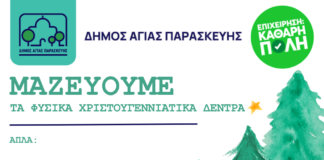 Γιάννης Μυλωνάκης: « Αξιοποιούμε τα χριστουγεννιάτικα δέντρα προς όφελος των πολιτών»
