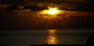 Δύση του ηλίου στο Καβούρι