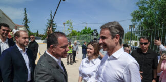 Επίσκεψη του Πρωθυπουργού Κυριάκου Μητσοτάκη στο κέντρο υγείας Μεγάρων