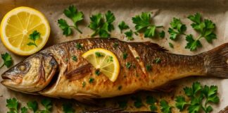 👨🍳”Ψητό Λαβράκι Φούρνου με Αρωματικά & Εσπεριδοειδή”