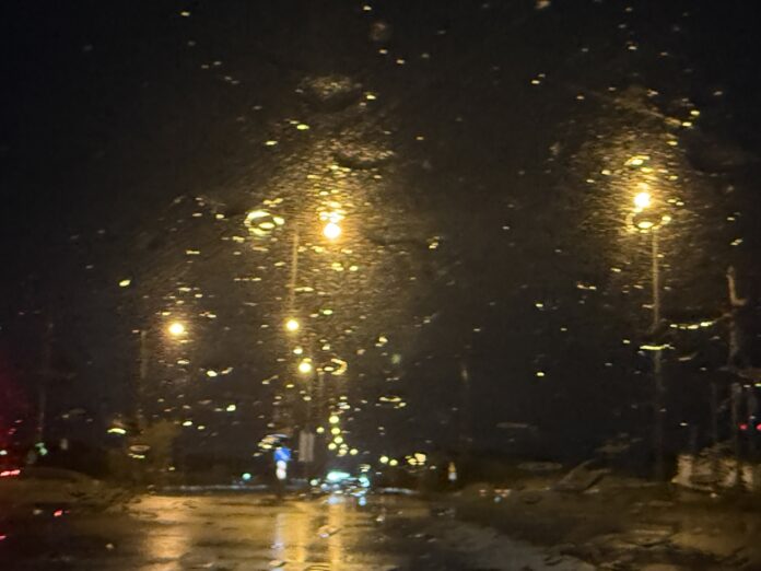 Βροχή στον δρόμο