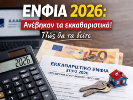ΕΝΦΙΑ 2026: Ανέβηκαν τα εκκαθαριστικά – Πώς θα τα δείτε