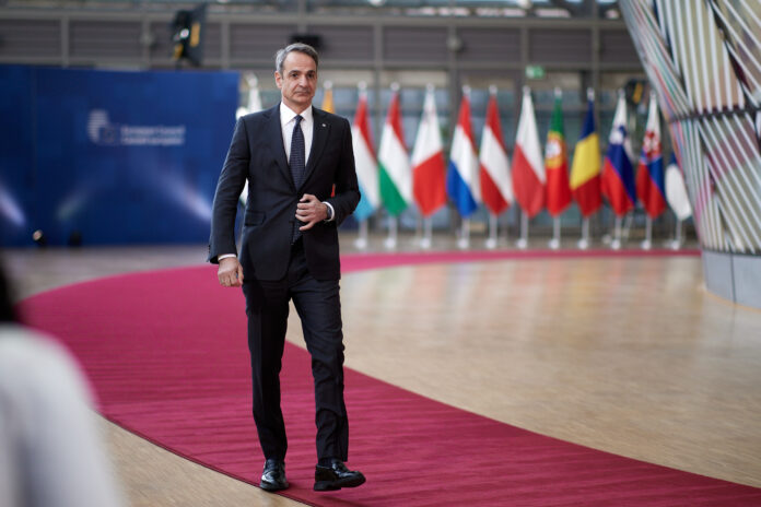 Ο ΠΡΩΘΥΠΟΥΡΓΟΣ ΚΥΡΙΑΚΟΣ ΜΗΤΣΟΤΑΚΗΣ ΣΤΗΝ ΣΥΝΟΔΟ ΤΟΥ ΕΥΡΩΠΑΪΚΟΥ ΣΥΜΒΟΥΛΙΟΥ (ΔΗΜΗΤΡΗΣ ΠΑΠΑΜΗΤΣΟΣ/ΓΡΑΦΕΙΟ ΤΥΠΟΥ ΠΡΩΘΥΠΟΥΡΓΟΥ/EUROKINISSI)