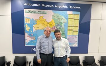 Ο Νίκος Χαρδαλιάς υπέγραψε σύμβαση για νέο αντιπλημμυρικό έργο στο Μαρούσι