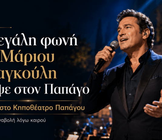 Η μεγάλη φωνή του Μάριου Φραγκούλη απόψε στον Παπάγο