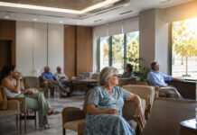 Αγία Παρασκευή: Ανοιχτή έως τις 21:00 η κλιματιζόμενη αίθουσα Πολίτες ξεκουράζονται σε δροσερή κλιματιζόμενη δημοτική αίθουσα με διαθέσιμο πόσιμο νερό