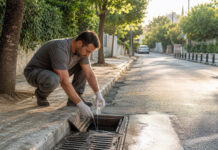 Αγία Παρασκευή: Παρεμβάσεις κατά κουνουπιών σε 844 φρεάτια Συνεργείο δημόσιας υγείας ελέγχει φρεάτιο ομβρίων σε αστική γειτονιά με πράσινο