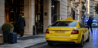 Αθήνα: Συνελήφθη οδηγός ταξί για ληστεία 600 ευρώ σε τουρίστες Κίτρινο ταξί έξω από ξενοδοχείο της Αθήνας με αποσκευές και αστυνομική παρουσία