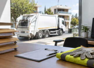 Χαλάνδρι: Αναρτήθηκε πίνακας 118 υποψηφίων για συνοδούς απορριμματοφόρων Φάκελοι αιτήσεων, εξοπλισμός εργασίας και απορριμματοφόρο σε δημοτικό χώρο