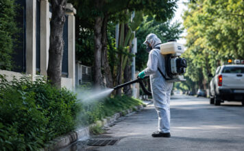 Χαλάνδρι: Δύο ψεκασμοί στις 29 και 31 Αυγούστου – Οι ζώνες και τα μέτρα Επαγγελματίας εφαρμόζει προληπτικό ψεκασμό σε αστικό χώρο πρασίνου