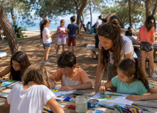 Φιλοθέη–Ψυχικό: Στις 17 Αυγούστου αρχίζει η δεύτερη περίοδος παιδικών κατασκηνώσεων Παιδιά σε θερινή κατασκήνωση συμμετέχουν σε υπαίθρια δημιουργική δραστηριότητα
