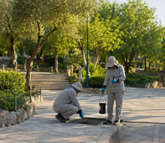 Γαλάτσι: Νέοι κύκλοι προνυμφοκτονίας στις 24 και 25 Αυγούστου Συνεργείο περιβαλλοντικού ελέγχου εξετάζει φρεάτιο σε αστικό πάρκο