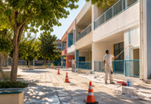 Γαλάτσι: Συντήρηση σε τέσσερα δημοτικά σχολεία πριν από τον Σεπτέμβριο Θερινές εργασίες συντήρησης σε αυλή δημοτικού σχολείου στο Γαλάτσι