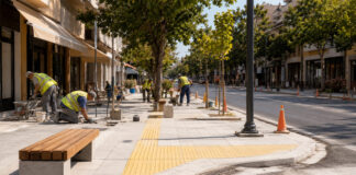 Ηράκλειο Αττικής: Συνεχίζεται η αξιολόγηση των ρυθμίσεων σε Πεύκων και Προφήτη Ηλία Αστική οδός με προσβάσιμο πεζοδρόμιο και οργανωμένη ζώνη εργασιών