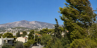 Καιρός στην Αττική: Καθαρός ουρανός, έως 35°C και ενισχυμένος βοριάς Καθαρός καλοκαιρινός ουρανός πάνω από τα βόρεια προάστια και την Πεντέλη με δέντρα να λυγίζουν στον βοριά