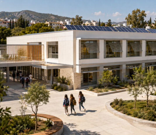Κηφισιά: Τρία σχολεία γίνονται κτίρια θετικού ενεργειακού ισοζυγίου Σύγχρονο σχολικό κτίριο με φωτοβολταϊκά και ενεργειακές παρεμβάσεις