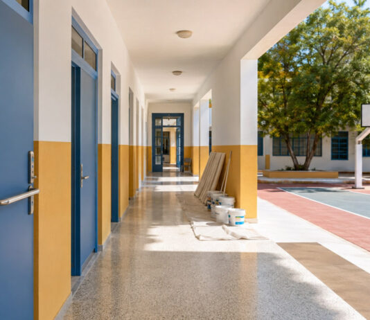 Μαρούσι: Θερινές εργασίες αναβάθμισης σε 12 σχολικές μονάδες Ανακαινισμένος σχολικός διάδρομος και αύλειος χώρος με νέο αθλητικό εξοπλισμό στο Μαρούσι