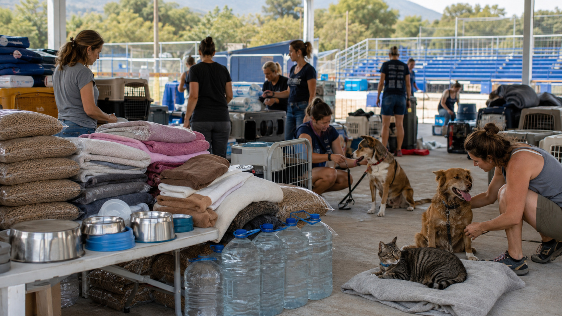 Εθελοντές οργανώνουν είδη πρώτης ανάγκης για σκύλους και γάτες