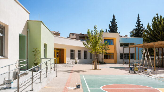 Ανακαινισμένο σχολικό συγκρότημα στα Μελίσσια με νέα ράμπα και αναβαθμισμένο προαύλιο