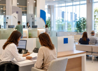 Νέα Ιωνία: Το ωράριο του ΚΕΠ και οι τρόποι εξυπηρέτησης Υπάλληλος εξυπηρετεί πολίτη σε φωτεινό και οργανωμένο Κέντρο Εξυπηρέτησης Πολιτών