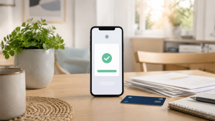 opeka-epidomata-20260828-0200-1920x1080-1 Κινητό τηλέφωνο με επιβεβαίωση πληρωμής δίπλα σε τραπεζική κάρτα και οικιακά έγγραφα