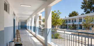 Παπάγου–Χολαργός: Παρεμβάσεις 135.442 ευρώ σε έξι γυμνάσια και λύκεια Εργασίες βαφής και συντήρησης σε φωτεινό σχολικό διάδρομο και αύλειο χώρο