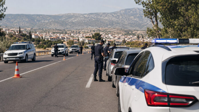 Συντονισμένος αστυνομικός έλεγχος οχημάτων σε δρόμο της Στερεάς Ελλάδας