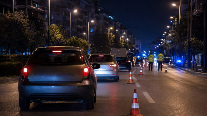Νυχτερινός τροχονομικός έλεγχος οχημάτων σε αστικό οδικό δίκτυο