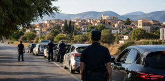 Τύρναβος: Δέκα συλλήψεις σε οργανωμένη αστυνομική επιχείρηση Αστυνομικός έλεγχος οχημάτων σε δρόμο μικρής ελληνικής πόλης