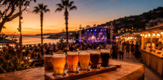 Βάρκιζα: Από σήμερα το πενθήμερο Cheers to Beers Ποτήρια μπύρας σε παραθαλάσσιο φεστιβάλ με μουσική σκηνή στο ηλιοβασίλεμα