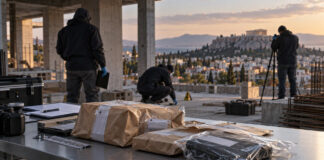 Αττική: Νέα κρύπτη με 26,8 κιλά κοκαΐνης στην επιχείρηση «Τα Άνθη του Κακού» Έλεγχος σε υπό ανέγερση κτήριο με σφραγισμένα πειστήρια σε τραπέζι