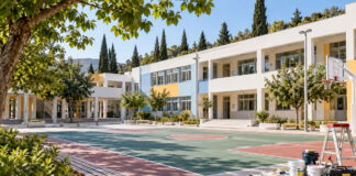 Αγία Παρασκευή: Παρεμβάσεις σε περίπου 20 σχολικές μονάδες Ανανεωμένο σχολικό προαύλιο με εργασίες συντήρησης και σύγχρονο φωτισμό
