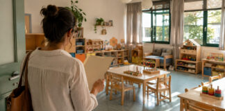 Αγία Παρασκευή: Έως 3/9 η αποδοχή θέσεων Β΄ φάσης στους βρεφονηπιακούς σταθμούς Γονέας με φάκελο σε φωτεινή αίθουσα βρεφονηπιακού σταθμού