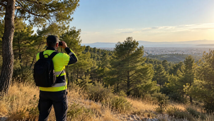 Επιτήρηση πευκοδάσους στην Αττική για την πρόληψη πυρκαγιάς