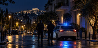 Μεταμόρφωση: Σχολικές τσάντες και είδη σε παιδιά οικογενειών των κοινωνικών δομών Περιπολικό και αστυνομικοί σε νυχτερινό δρόμο της Αθήνας
