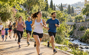 Χαλάνδρι: Άνοιξαν οι εγγραφές για τον 13ο Αγώνα Ρεματιάς Δρομείς κινούνται σε πράσινη διαδρομή δίπλα σε ρέμα μέσα στην πόλη