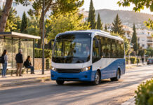 Χαλάνδρι: Τα δρομολόγια της Δημοτικής Συγκοινωνίας έως 25 Σεπτεμβρίου Δημοτικό λεωφορείο σε δεντροφυτεμένο δρόμο των βορείων προαστίων