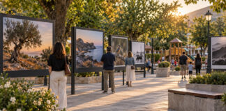 Χαλάνδρι: Η φωτογραφία βγαίνει στην κεντρική πλατεία Υπαίθρια έκθεση φωτογραφίας σε καταπράσινη πλατεία με επισκέπτες