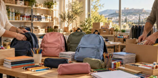 Χαλάνδρι: Σχολικά είδη για 150 παιδιά από το Κοινωνικό Παντοπωλείο Σχολικές τσάντες, τετράδια και γραφική ύλη οργανωμένα για κοινωνική διανομή